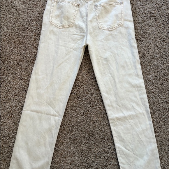 TWP Women's Pony Boy White Straight Leg Jeans - Picture 4 of 10